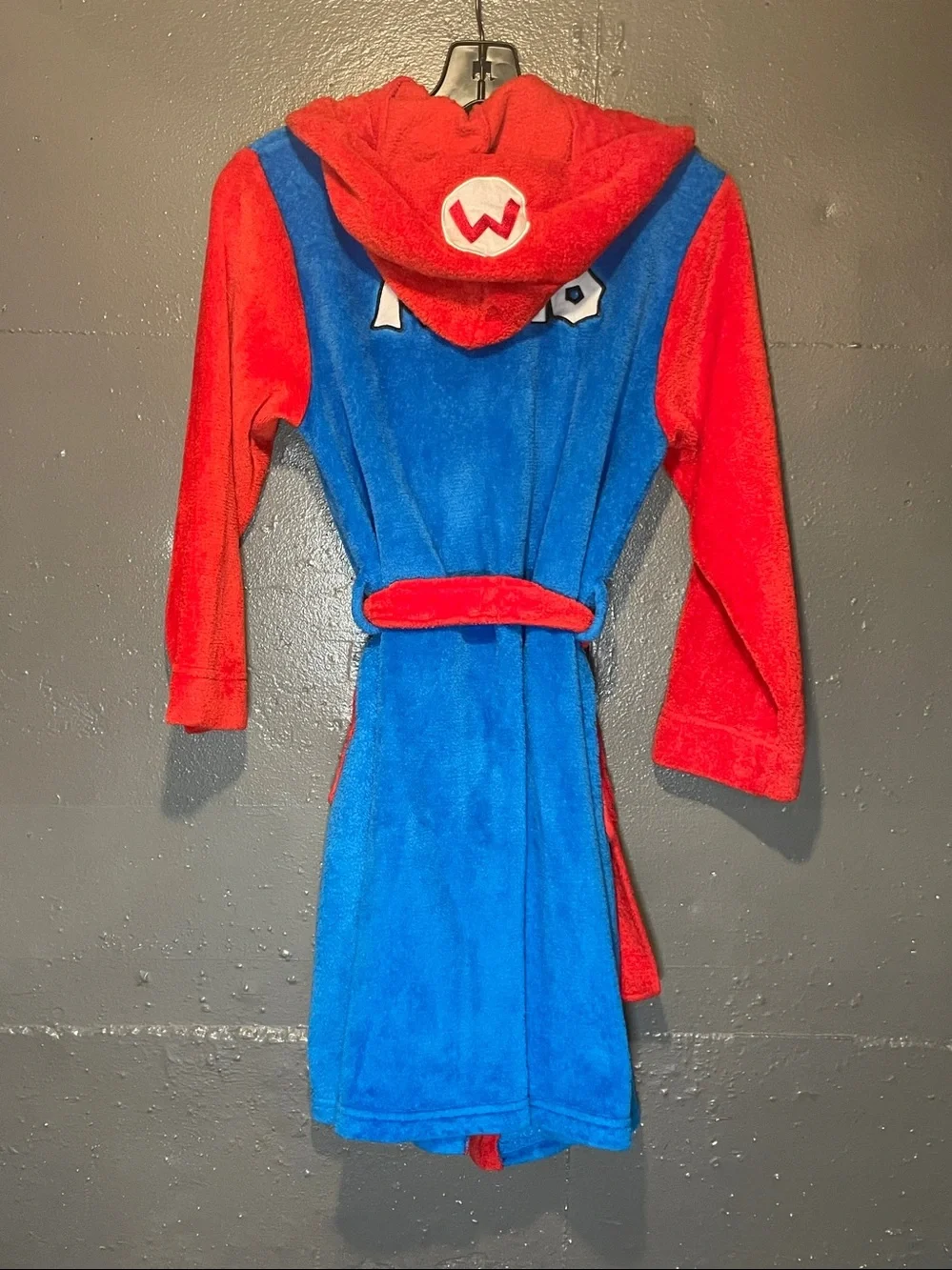 Nintendo Super Mario Hooded Robe - Red & Blue